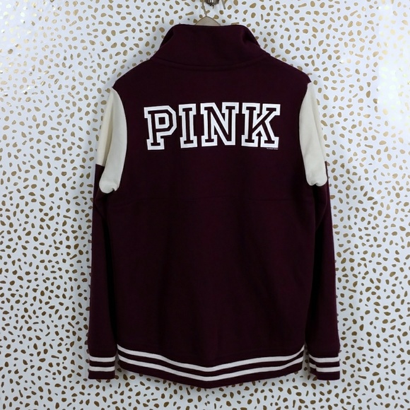 VS Pink Varsity half zip sweatshirt - Picture 4 of 6